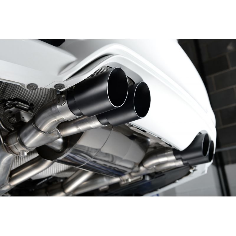 Milltek Exhaust  BMW M3 F80 Saloon & M3 Competition Saloon (Non OPF/GPF Models Only) Cat back Exhaust RACE System Louder Quad Black Tailpipes SSXBM996 - TMC Motorsport