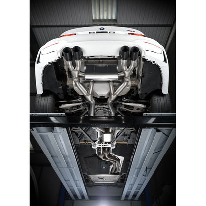 Milltek Exhaust  BMW M3 F80 Saloon & M3 Competition Saloon (Non OPF/GPF Models Only) Cat back Exhaust RACE System Louder Quad Black Tailpipes SSXBM996 - TMC Motorsport