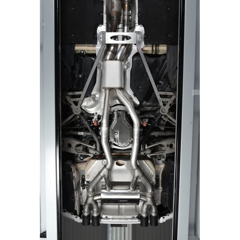 Milltek Exhaust  BMW M3 F80 Saloon & M3 Competition Saloon (Non OPF/GPF Models Only) Cat back Exhaust RACE System Louder Quad Black Tailpipes SSXBM996 - TMC Motorsport