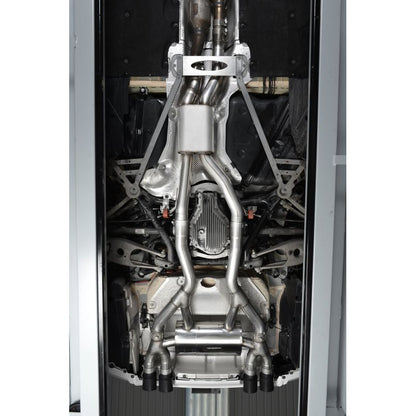 Milltek Exhaust  BMW M3 F80 Saloon & M3 Competition Saloon (Non OPF/GPF Models Only) Cat back Exhaust RACE System Louder Quad Black Tailpipes SSXBM996 - TMC Motorsport