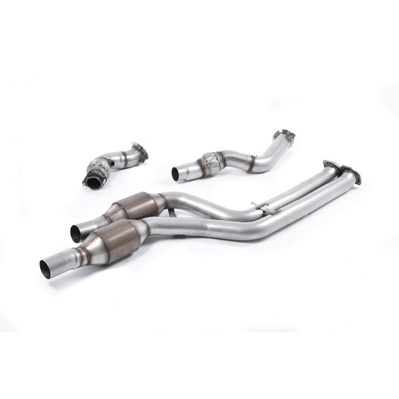 Milltek Sport - BMW M3 F80 Saloon 2014 on Largebore Downpipes & Hi Flow Sports Cats Exhaust SSXBM1030