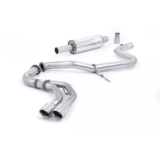 Milltek Sport Audi A3 2.0 TDI 150 MQB 2WD 2013 on Cat back Exhaust System Resonated SSXAU358