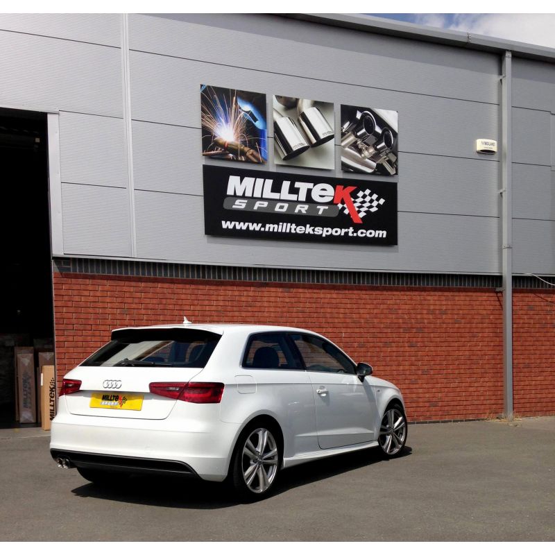 Milltek Exhaust Audi A3 2.0 TDI 184PS MQB 2WD (3 Door & Sportback Models) Cat back Exhaust SSXAU358 - TMC Motorsport