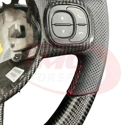 Abarth 500 / 595 / 695 LED Carbon Fibre Steering Wheel - Launch Edition - Abarth Tuning