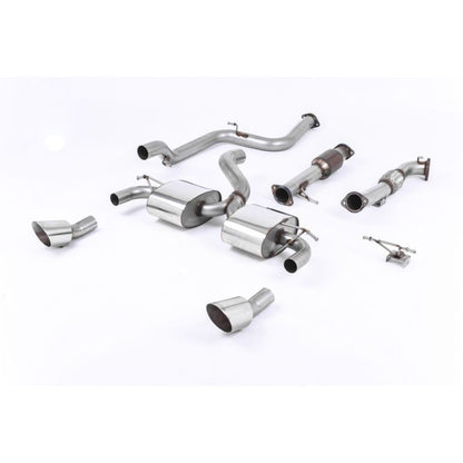 Milltek Sport - Ford FOCUS MK2 RS 2.5T 305PS Turbo-back Exhaust including Hi-Flow Sports Cat SSXFD083