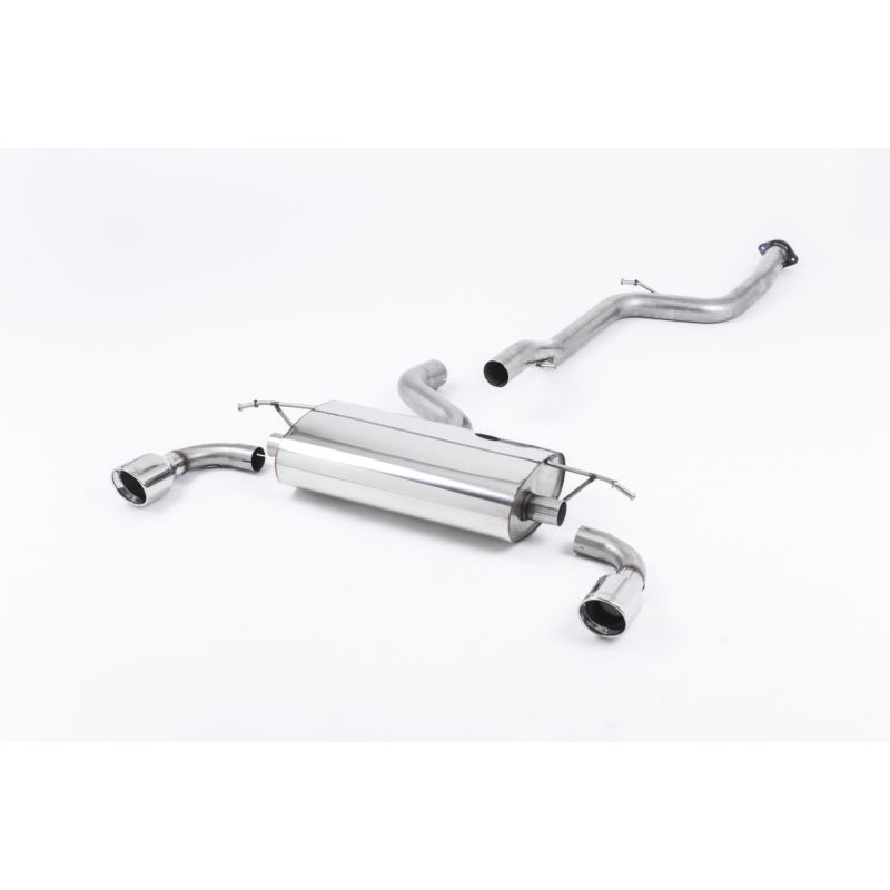 Milltek Sport - Ford Focus MK2 ST 225 (2005 - 2010) Cat back Exhaust System Non Resonated Polished JET 100mm Tips SSXFD042