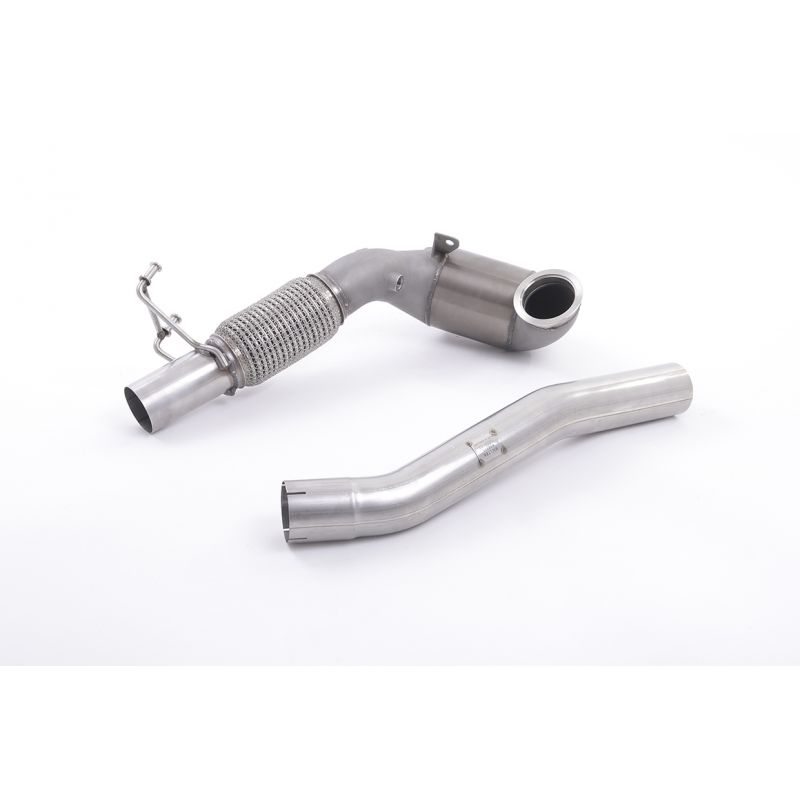 Milltek Exhaust - Skoda Octavia vRS 2.0 TSI 245PS (Face Lift) Hatch & Estate (manual and DSG-auto) Cast Downpipe with Race Cat Exhaust SSXSK24