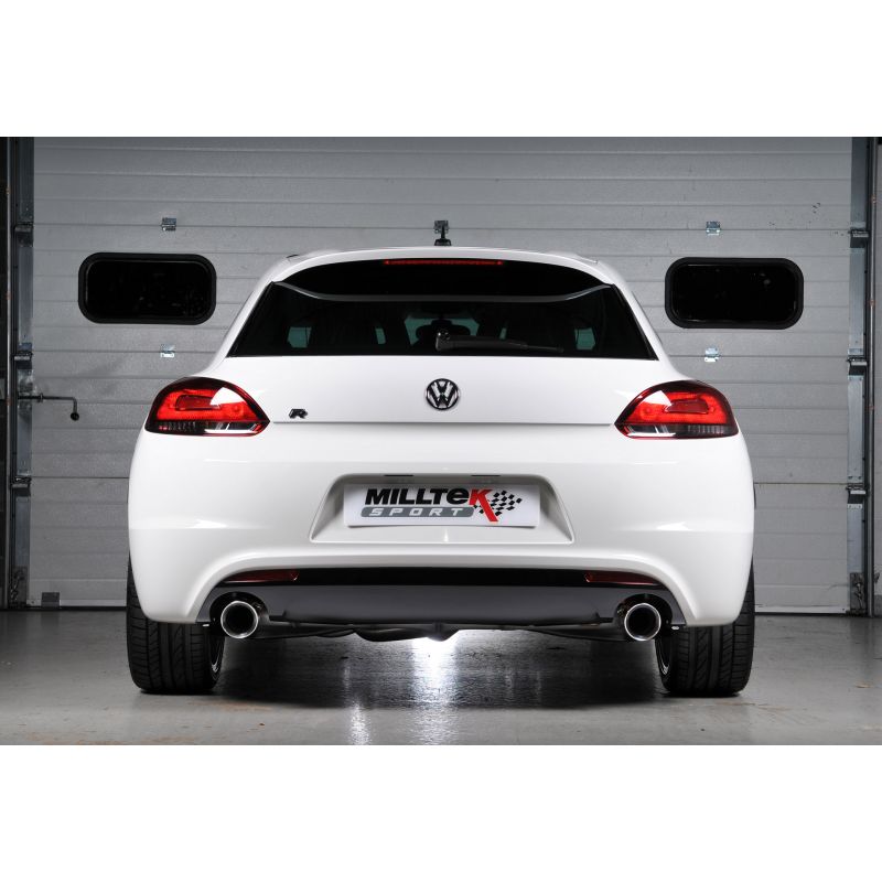 Milltek Sport - Volkswagen SCIROCCO R Turbo-back Exhaust excluding Hi-Flow Sports Cat SSXVW191