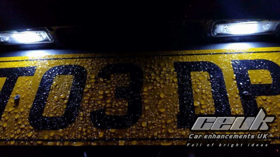BriteVue 239 Festoon Number Plate LED Bulb Upgrade – 6000K White (Pair) (C5W)