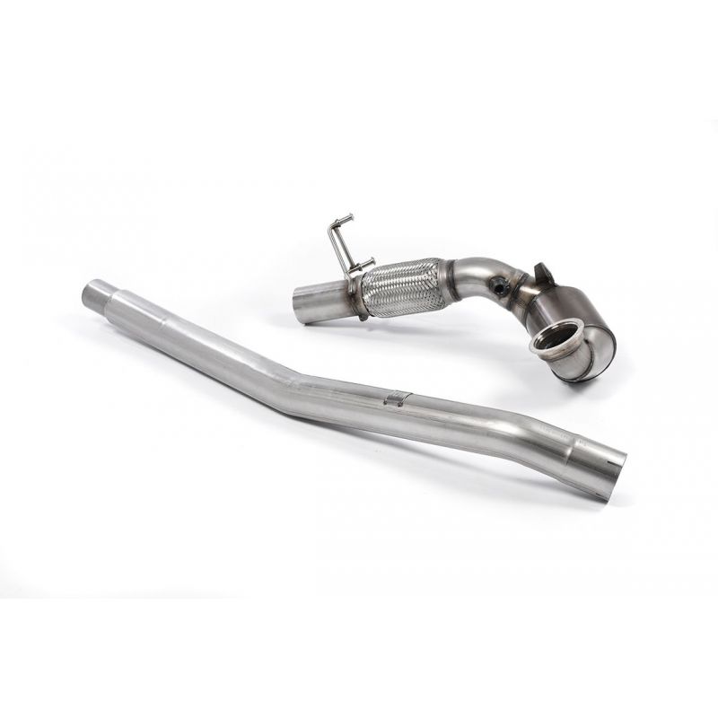 Milltek Exhaust - Volkswagen Golf Mk7.5 R 2.0 TSI 310PS (Non-GPF Equipped Models Only) Large Bore Downpipe and Hi-Flow Sports Cat SSXVW350