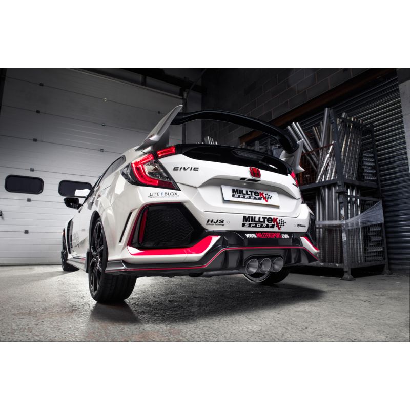 Milltek Exhaust  Honda Civic Type R FK8 2.0 i-VTEC Cat-back Exhaust ROAD+ SSXHO245 - TMC Motorsport