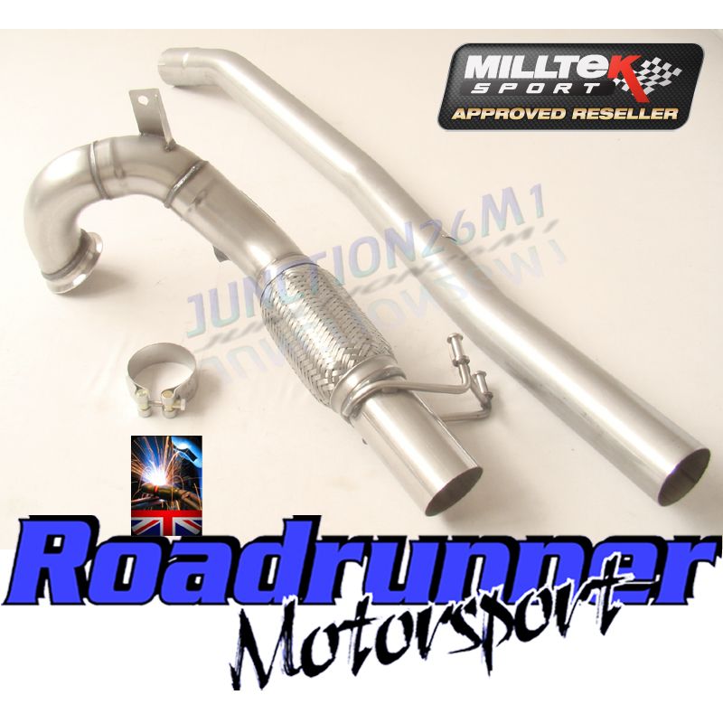 Milltek Exhaust  Volkswagen Golf MK7.5 GTi (Non Performance Pack Models & Non-GPF Equipped Models Only) Large-bore Downpipe and De-cat SSXVW262 - TMC Motorsport