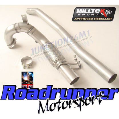 Milltek Exhaust  Volkswagen Golf MK7.5 GTi (Performance Pack Models & Non-GPF Equipped Models Only) Large-bore Downpipe and De-cat SSXVW262 - TMC Motorsport