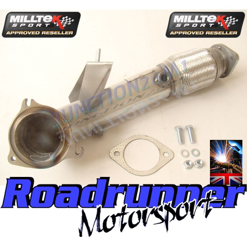 Milltek Sport - Ford Fiesta Mk7/Mk7.5 ST 1.6 litre EcoBoost 182PS & ST200 2013 to 2017 Large-bore Downpipe and De-cat SSXFD097