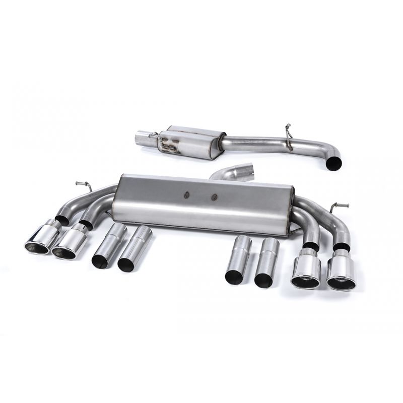 Milltek Sport - Audi S3 2.0 TFSI quattro Cabrio 8V 2013 to 2020 Cat-back SSXAU545