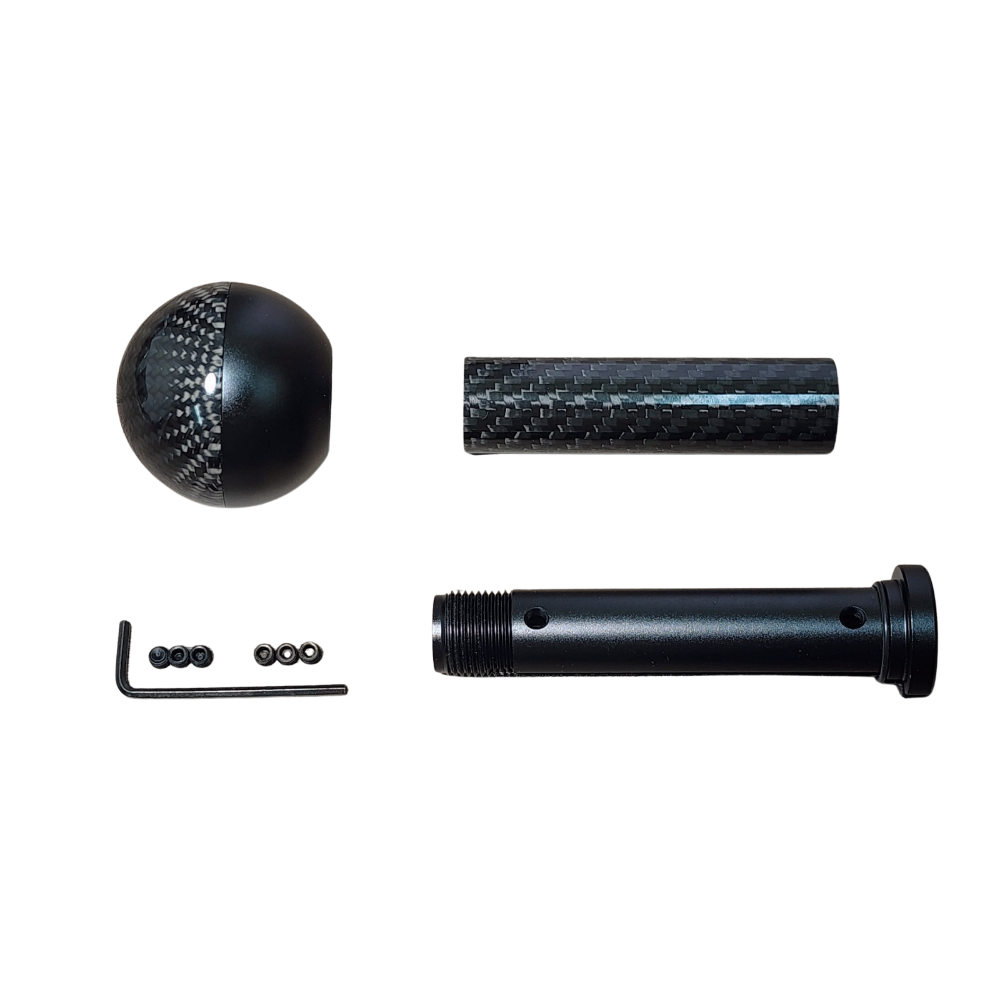 Abarth 500 / 595 / 695 Black Metal & Genuine Carbon Fibre Gear Knob