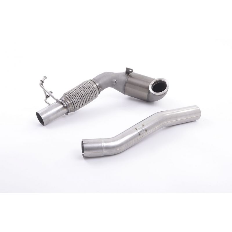 Milltek Exhaust - Skoda Octavia vRS 2.0 TSI 245PS (Face Lift) Hatch & Estate (manual and DSG-auto) Cast Downpipe with Race Cat Exhaust SSXSK24