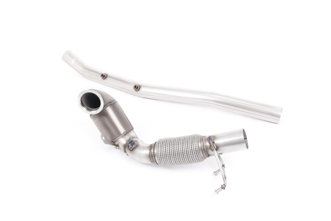 Milltek Exhaust - Seat Leon ST Cupra 300 (4x4) Estate / Station Wagon / Combi (OPF/GPF Equipped Only) Large Bore Downpipe and Hi-Flow Sports Cat & GPF Delete SSXVW512