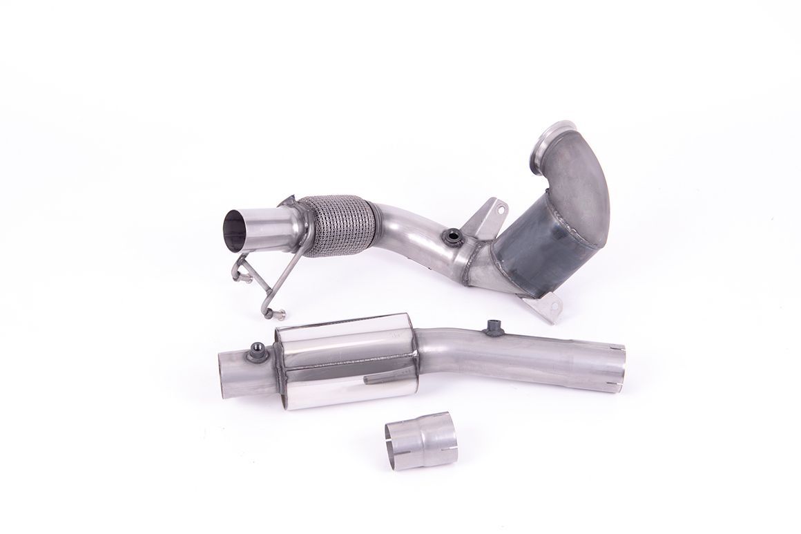 Milltek Exhaust - Volkswagen Polo GTI 2.0 TSI (AW 5 Door) - GPF/OPF Models Only Cast Downpipe with HJS High Flow Sports Cat SSXVW552