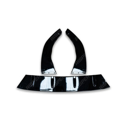 3 Piece Front Splitter V1 In Gloss Black For Volkswagen Golf MK8 GTI/GTD/R/R Line 2020+