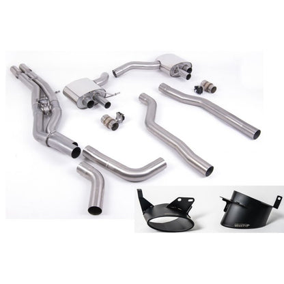 Milltek Sport - Audi RS6 C8 4.0 V8 bi-turbo (OPF/GPF Models) Particulate Filter-back Exhaust System (Twin 80mm) Loudest SSXAU865