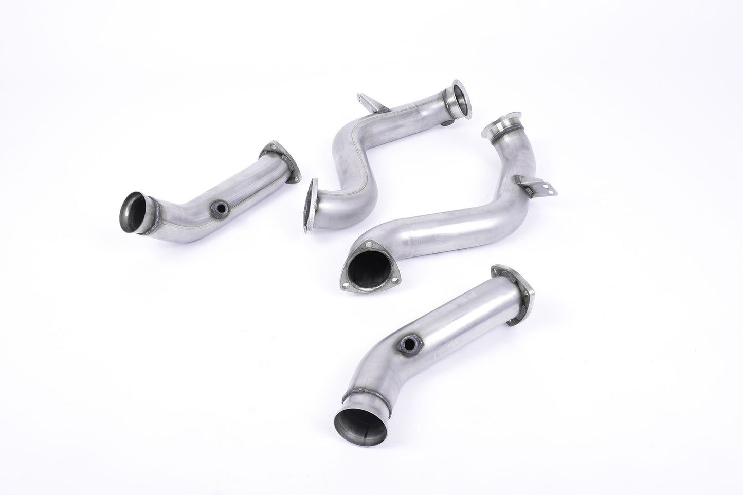 Milltek Sport - Mercedes C-Class C63 & C63 S (W205) Saloon 4.0 Bi-Turbo V8 Large-bore Downpipes and Cat Bypass Pipes SSXMZ119