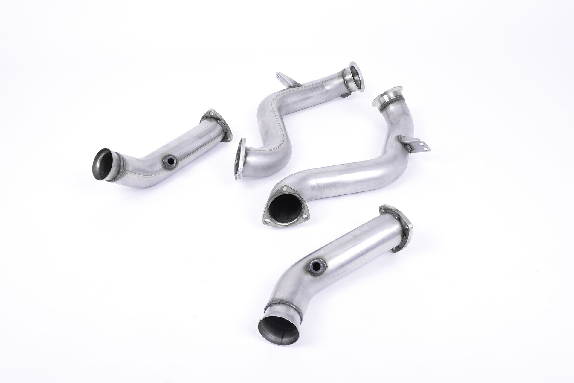 Milltek Sport - Mercedes C-Class C63 & C63 S (W205) Saloon 4.0 Bi-Turbo V8 Large-bore Downpipes and Cat Bypass Pipes SSXMZ119