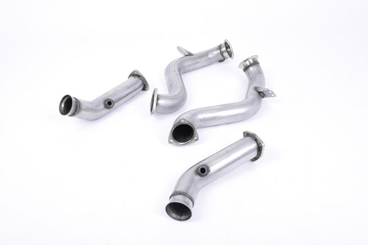 Milltek Sport - Mercedes C-Class C63 & C63 S (W205) Saloon 4.0 Bi-Turbo V8 Large-bore Downpipes and Cat Bypass Pipes SSXMZ119