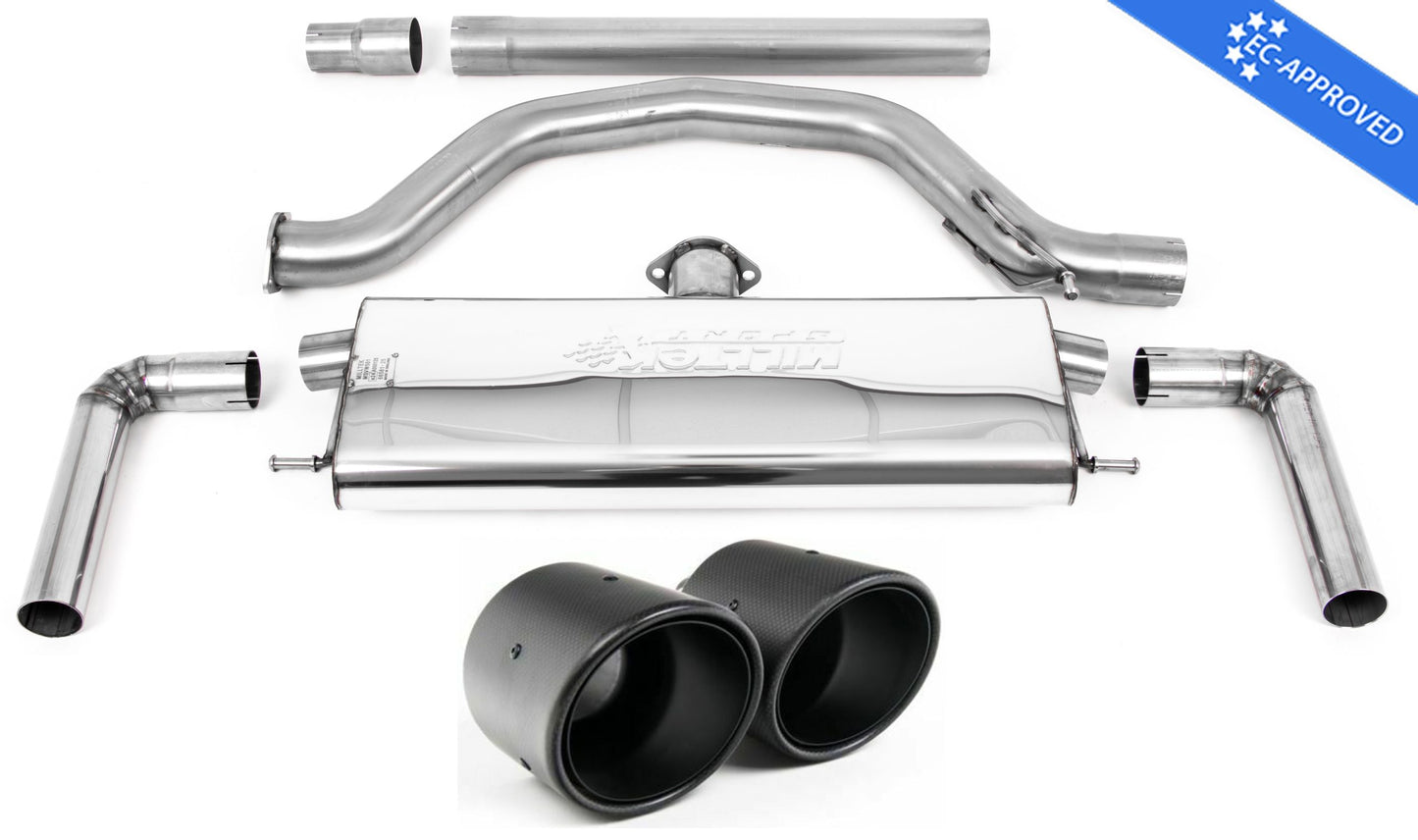 Milltek Sport - Volkswagen Golf Mk8 GTi Clubsport (300ps OPF/GPF Equipped Models Only) Exhaust Particulate Filter-back SSXVW621