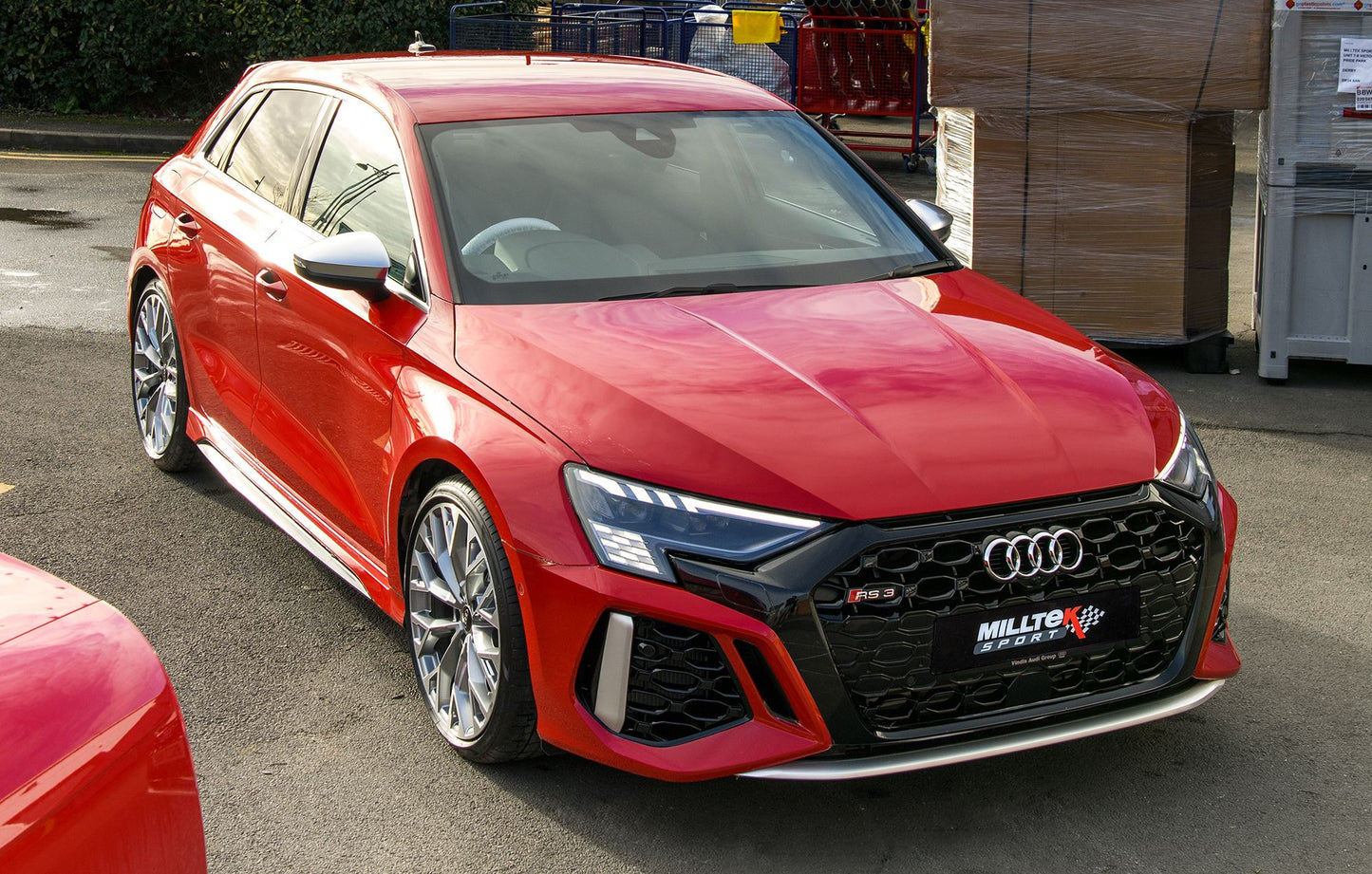 Milltek Exhaust  Audi RS3 Sportback 400PS (8Y MQB EVO)  OPF/GPF Models Particulate Filter-back Exhaust RACE LOUDEST SSXAU975 - TMC Motorsport