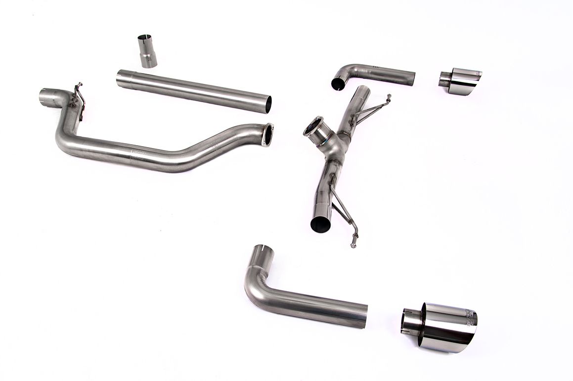 Milltek Exhaust - Volkswagen Golf Mk8 GTi Clubsport (300ps OPF/GPF Equipped Models Only) Particulate Filter-back Exhaust Race Sy