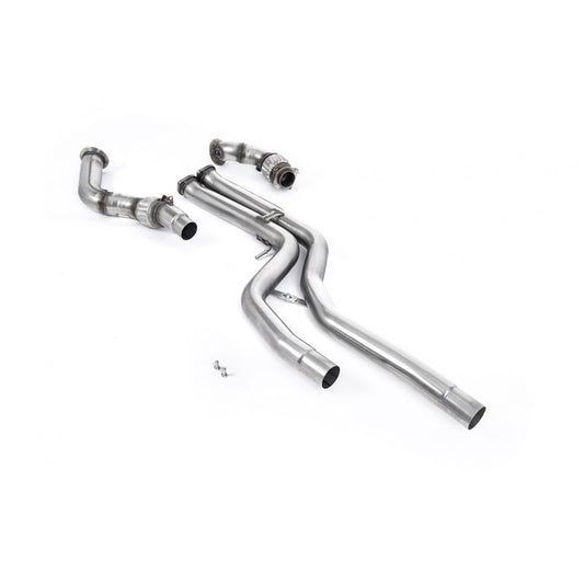 Milltek Exhaust - BMW 3 Series F80 M3, M3 Competition & M3 CS Saloon (OPF/GPF Models Only) Large Bore Downpipes with OPF/GPF Byp