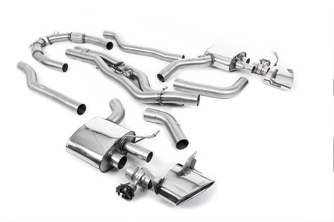 Milltek Sport - Audi RS7 C8 4.0 V8 bi-turbo (OPF/GPF Models) Particulate Filter-back Exhaust System (Twin 80mm) Loudest SSXAU903