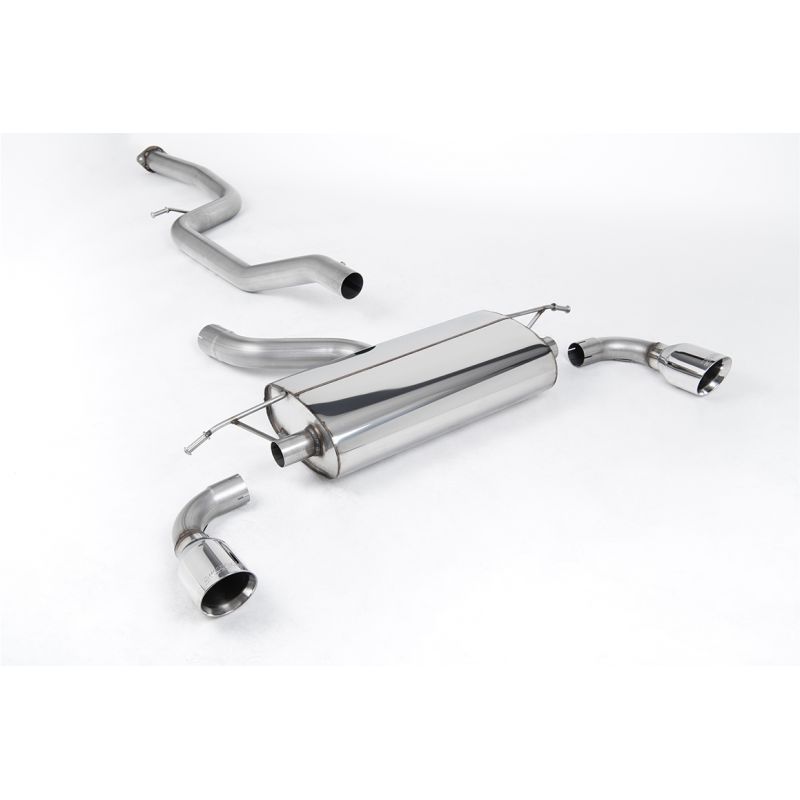 Milltek Sport - Ford Focus MK2 ST 225 (2005 - 2010) Cat back Exhaust System Non Resonated Polished GT100 Tips SSXFD072