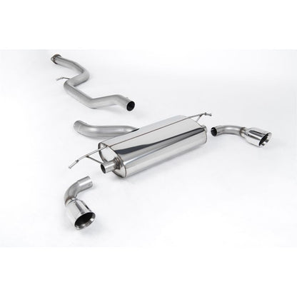 Milltek Sport - Ford Focus MK2 ST 225 (2005 - 2010) Cat back Exhaust System Non Resonated Polished GT100 Tips SSXFD072