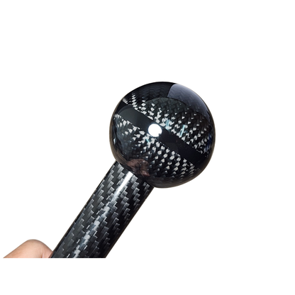 Abarth 500 / 595 / 695 Black Metal & Genuine Carbon Fibre Gear Knob