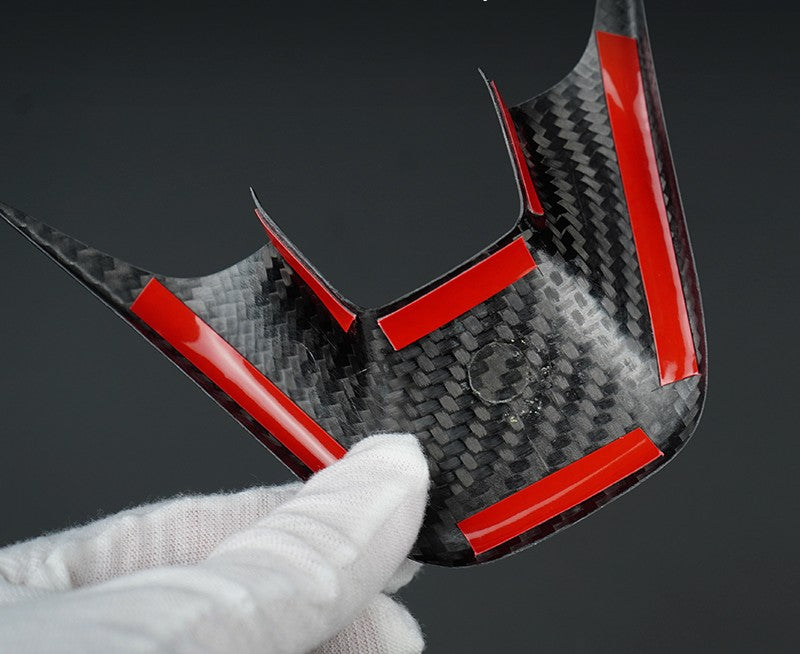 Car Enhancements UK - Real Carbon Fibre Steering Wheel Trim (Bottom Section Only) Fiesta MK8/8.5 | Focus MK4/4.5 | Puma MK2 | Kuga MK3/3.5