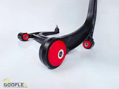 Abarth 500 / 595 / 695 Uprated Pre-Bushed Front Suspension Arms - TMC By GodFlex