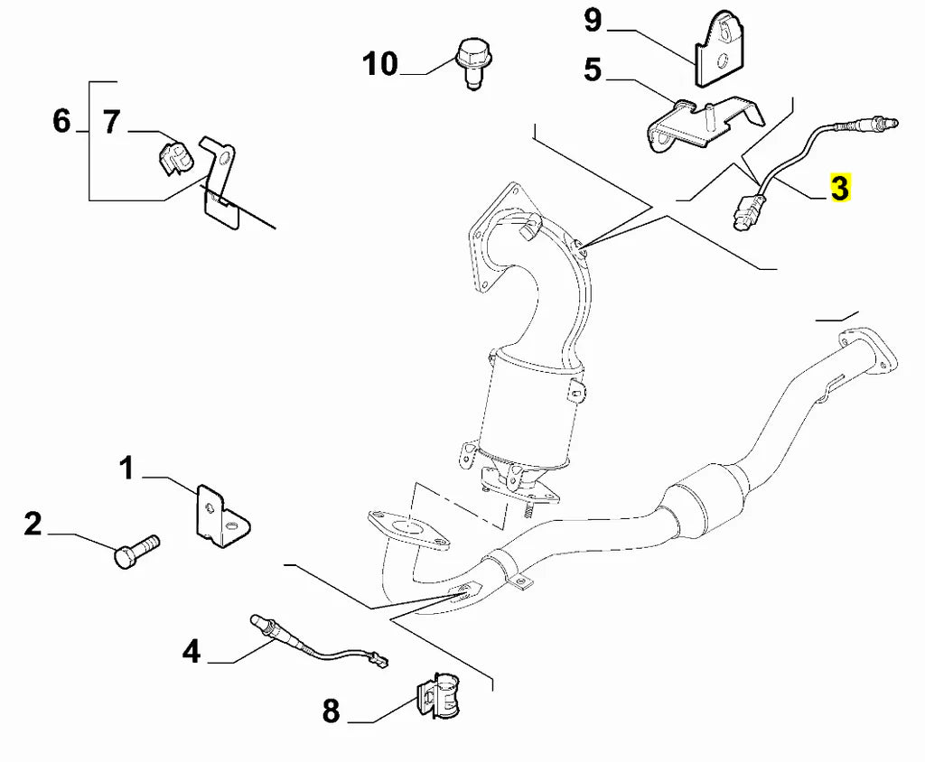 Genuine Abarth Pre Cat Lambda Sensor - 500 Abarth - With Euro 6 Emissions - TMC Motorsport