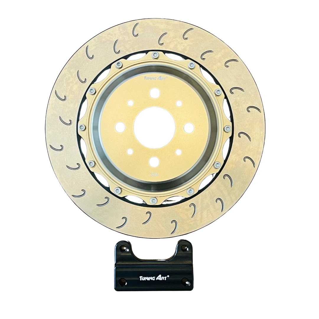 Abarth 500 / 595 / 695 324mm Abarth Big Rear Brake Disc Kit for OE Calipers - Various Options - TMC Motorsport