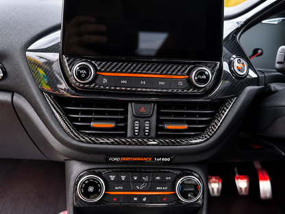 Car Enhancements UK - Real Carbon Fibre Centre Vent Trim (MK8 / MK8.5 Fiesta & MK2 Puma)
