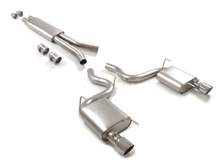 Ragazzon Stainless steel centre silencer + rear silencer left/right
FORD Coup¨ 5.0 V8 GT (310kW) ¸76mm 2015>>2017 (50.0595.61) - TMC Motorsport