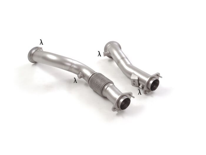 Ragazzon Stainless Steel cat replacement pipes group N left/right BMW G80(Sedan) 3.0 Competition (353kW / 375kW) 2021>> (50.1042.80) - TMC Motorsport