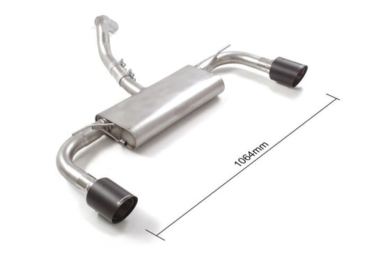 Ragazzon Stainless steel rear silencer left/right FORD 1.0 Ecoboost (92kW / 92kW Hybrid - NO Multilink) 2018>> (50.1070.74) - TMC Motorsport