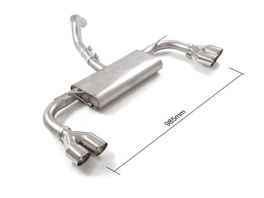 Ragazzon Stainless steel rear silencer left/right FORD 1.0 Ecoboost (92kW / 92kW Hybrid - NO Multilink) 2018>> (50.1071.57) - TMC Motorsport