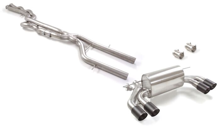 Ragazzon Stainless steel GPF replacement pipes + centre pipe group N + rear silencer left/right BMW F87 Coup¨ CS 3.0 (331kW) 03/2020>> (50.1080.78) - TMC Motorsport