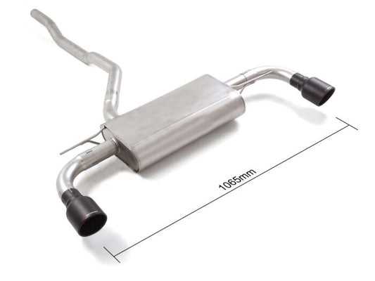 Ragazzon Stainless steel rear silencer left/right BMW 118i (100kW) 11/2020>> (50.1087.61B) - TMC Motorsport
