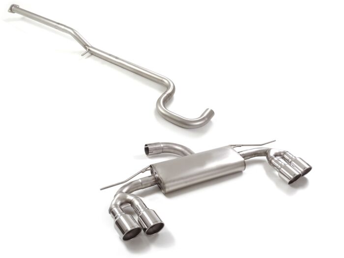 Ragazzon Stainless Steel cat replacement pipe + Rear Silencer CUPRA 1.4 e-Hybrid (110kW) 2021>> (50.1099.64) - TMC Motorsport