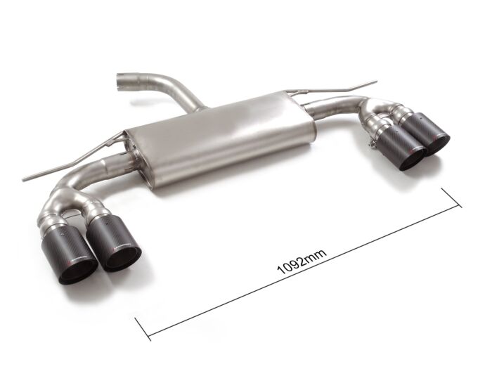 Ragazzon Stainless Steel rear silencer left/right AUDI Sportback 30TFSI (81kW) 05/2020>> (50.1106.84) - TMC Motorsport