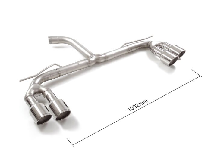 Ragazzon Stainless steel rear tube group N left/right AUDI Sportback 35TFSI (110kW) 2020>> (50.1110.64) - TMC Motorsport